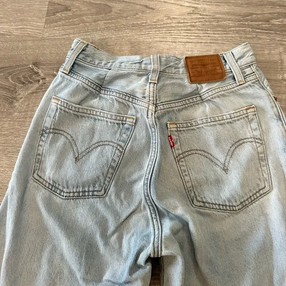 Levi's 501 Ribcage High-Rise straight ankle 26 27 altered darts Women's Jeans - Picture 3 of 12